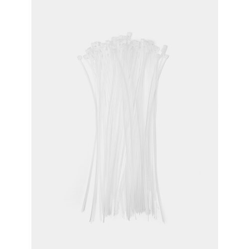Нейлоновый хомут-стяжка 100 штук Размер мм 25150 Цвет Белый 599₽