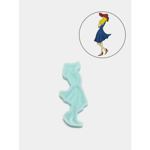 Силиконовая форма Девушка в шляпе 25D 899₽