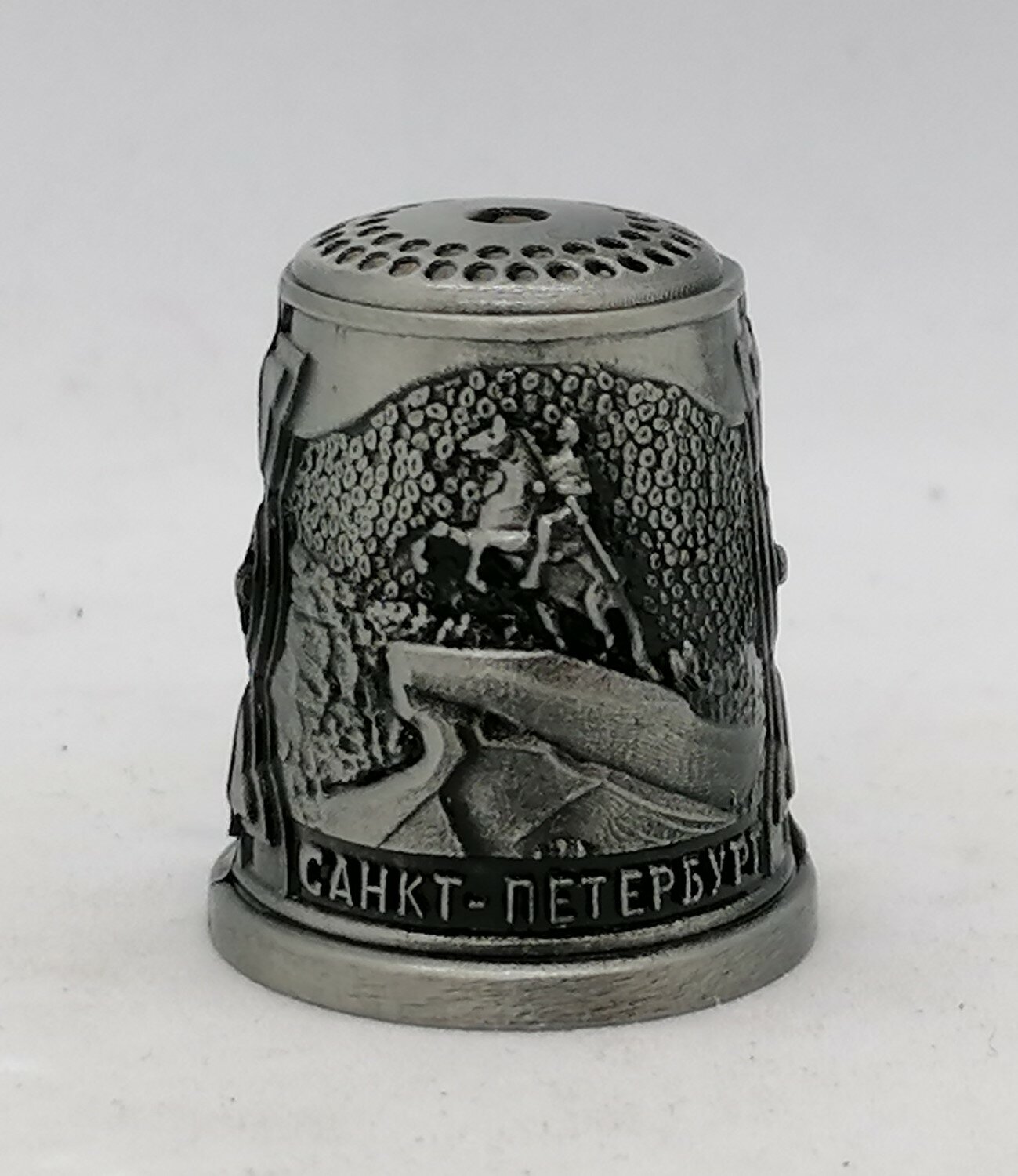 Наперсток "Мост-Медный Всадник " Серебро — фото 1