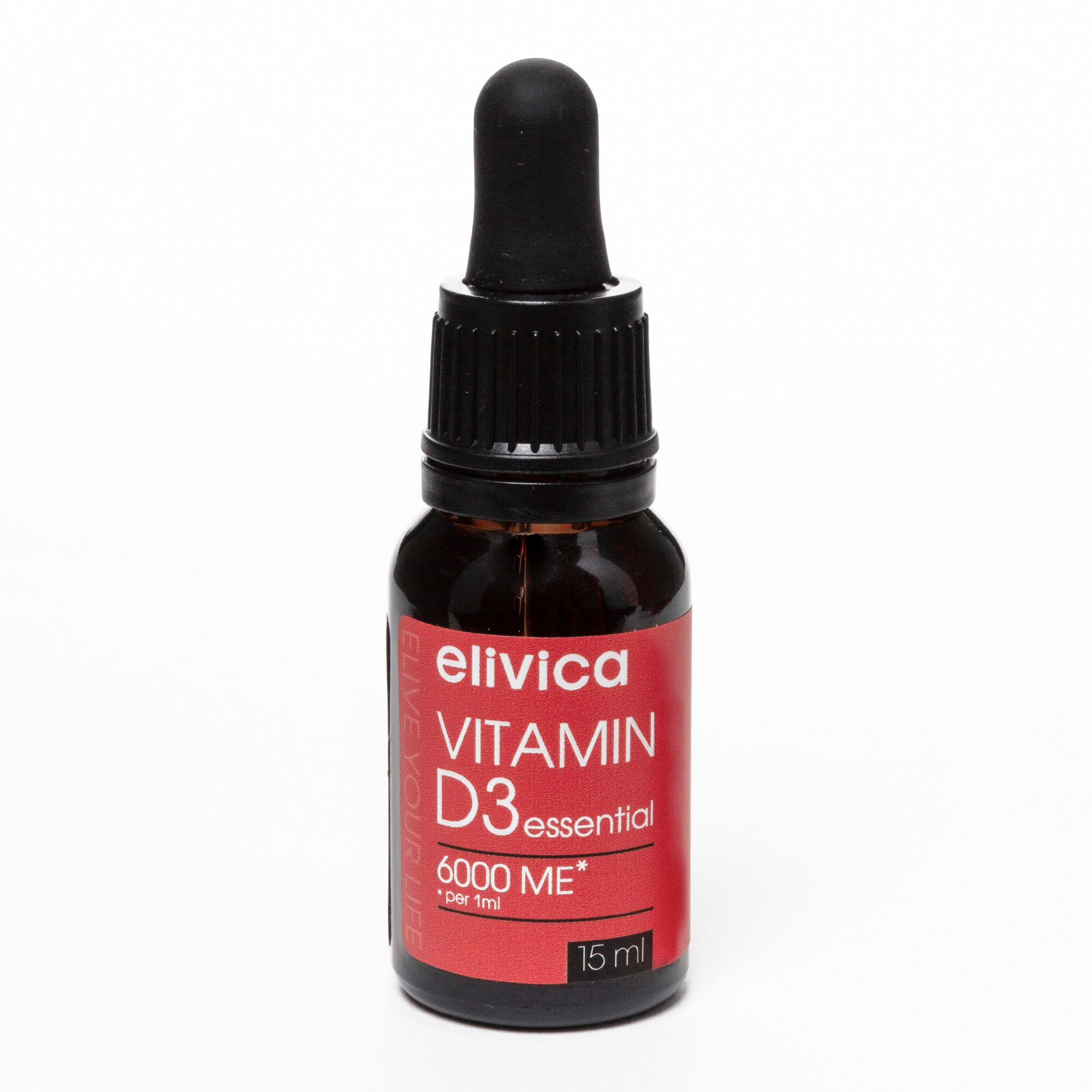 Elivica Витамин Д3 жидкий в каплях (vitamin D3 ESSENTIAL 600 ме) 15 мл