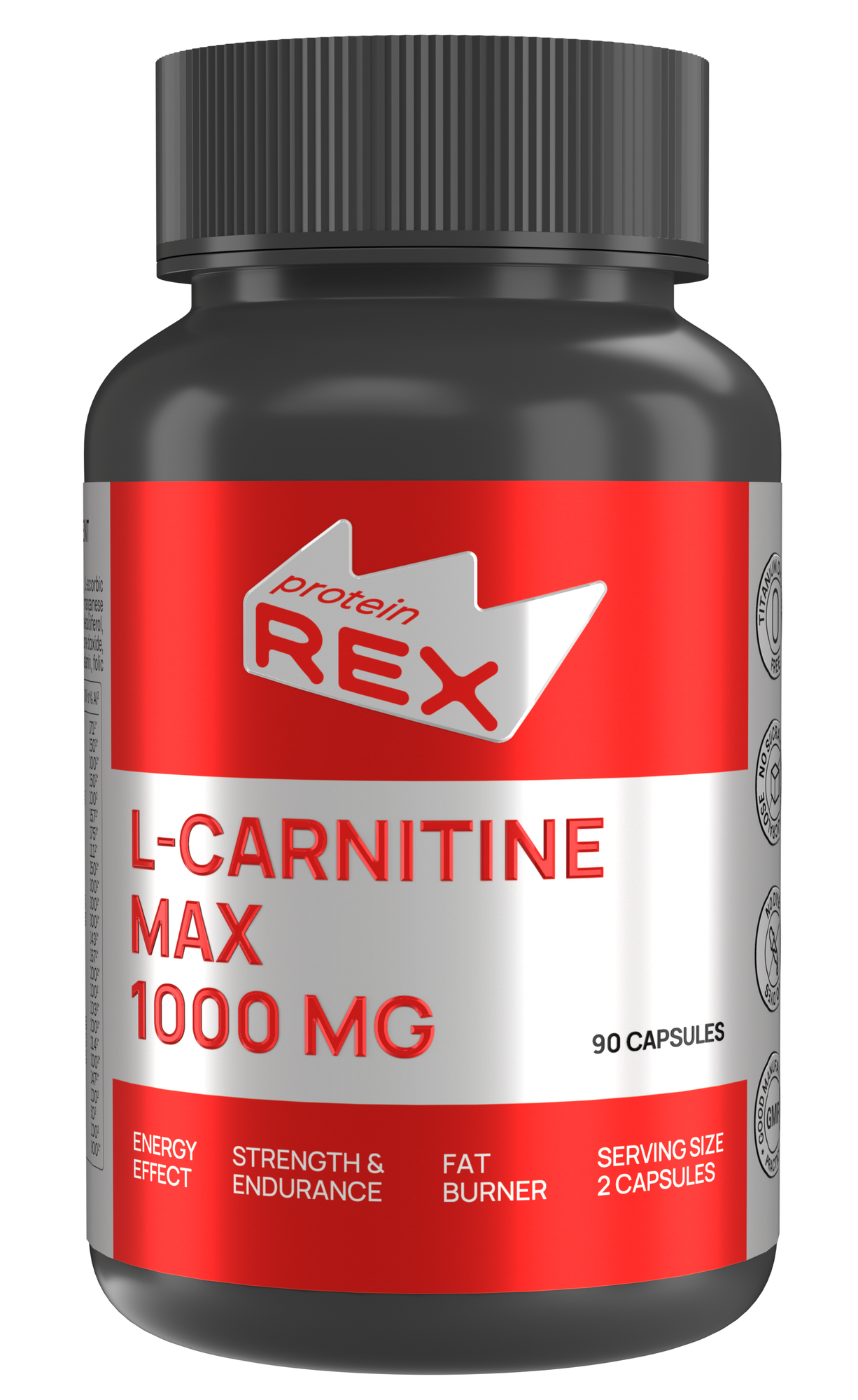 L-CARNITINE MAX витамин ProteinRex 1000 мг 90 капсул, спортивное питание, жиросжигатель для похудения, Л карнитин