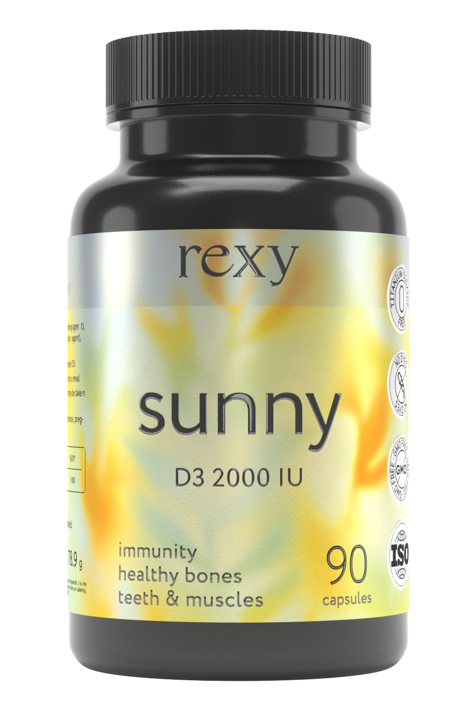 D3 витамин rexy 2000 ME 90 капсул Д3 БАД для иммунитета метаболизма от ProteinRex