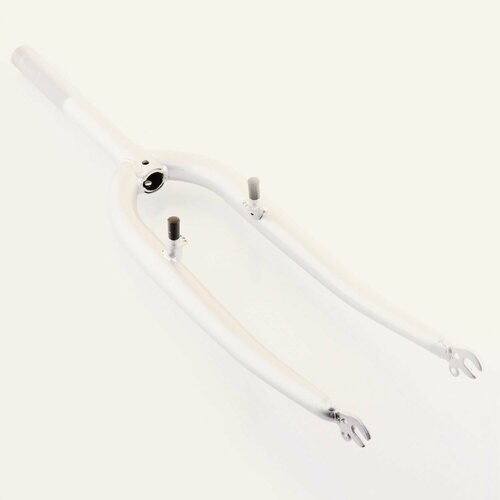 фото Вилка велосипедная жесткая (c креплением v-brake, 24) (серая) нет бренда