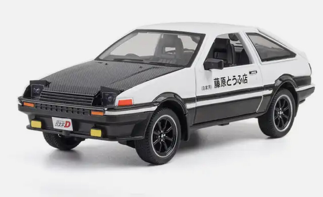 Коллекционная модель Toyota AE86 Trueno 1:24 (металл, свет, звук)