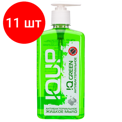 Комплект 11 штук, Мыло жидкое IQUP Clean Care Luxe антибактериальное помпа-дозатор ПЭТ 0.5л жидкое мыло clean care luxe 5 л пэт для рук с дезинфицирующим эффектом hrc