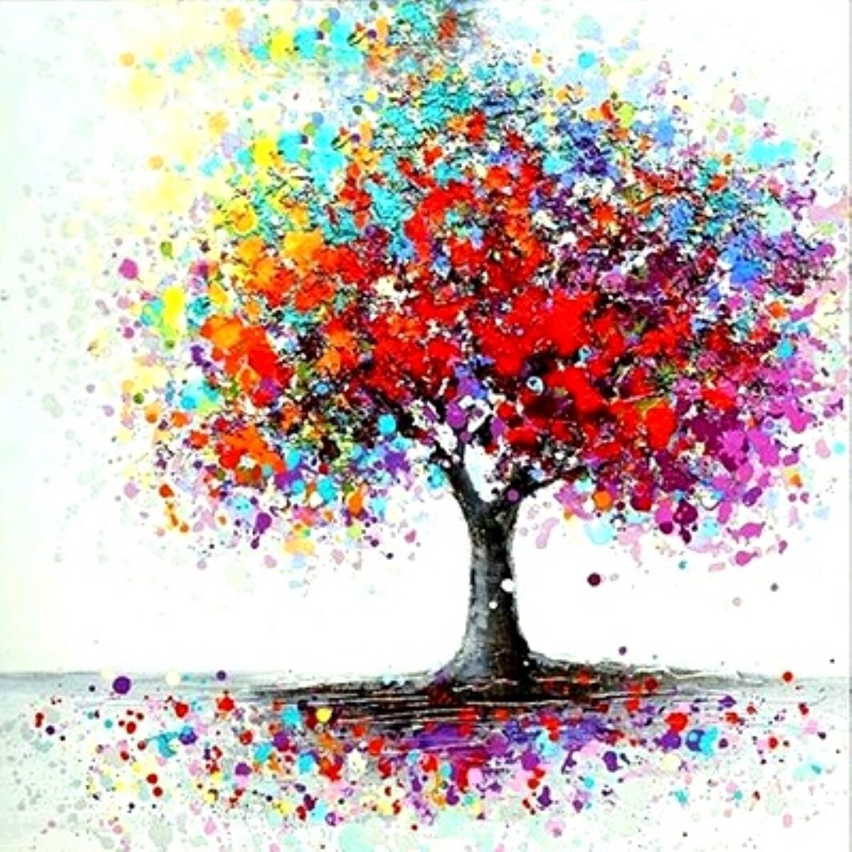 фото Алмазная мозаика/ 30х30 см/ полное заполнение/ на подрамнике/ Дерево