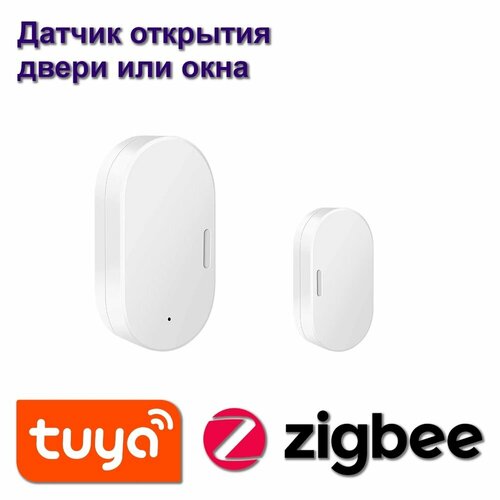 Датчик открытия дверей и окон Tuya ZM-CG205, ZigBee датчик сигнализации sonoff snzb 04 zigbee для окон и дверей для умного дома работает с alexa google home