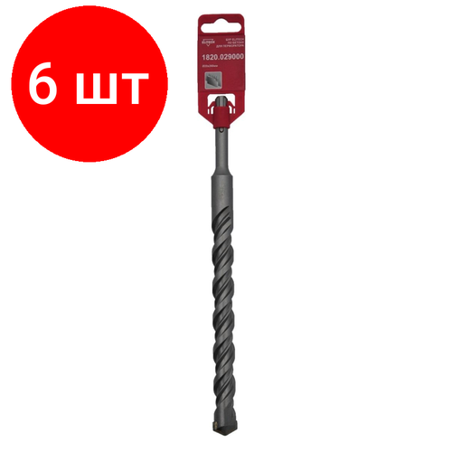 Комплект 6 штук, Бур SDS-plus 20х260мм ELITECH (1820.029000)