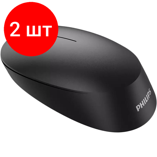 Комплект 2 штук Мышь компьютерная Philips SPK7307B01 Беспроводн24ГГц3 кн1600dpiчерн 568300₽