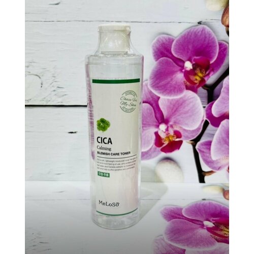Тоник для проблемной кожи лица успокаивающий с центеллой Meloso Cica Calming Blemish Care Toner