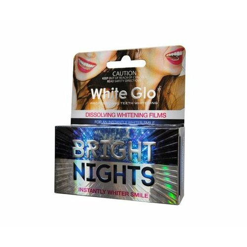 Полоски отбеливающие White Glo Bright Nights №6