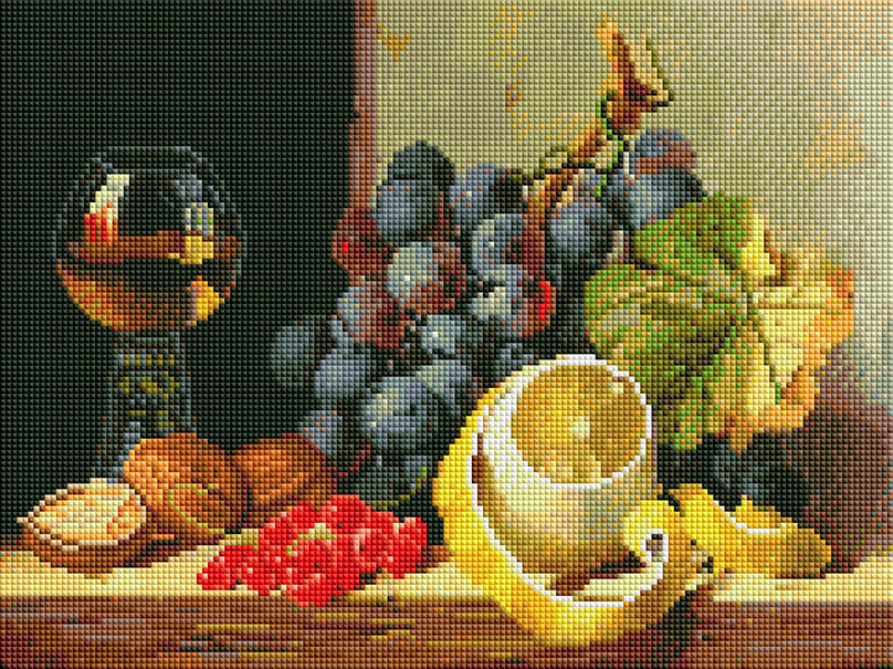 фото Алмазная мозаика Белоснежка "Дыхание осени" / Набор алмазной мозаики 30х40см / На подрамнике / Полная выкладка