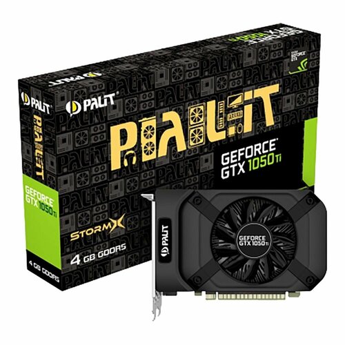 Видеокарта GTX1050Ti STORMX 4GB GDDR5 128-bit DVI HDMI DP 1FAN RTL 1607300₽