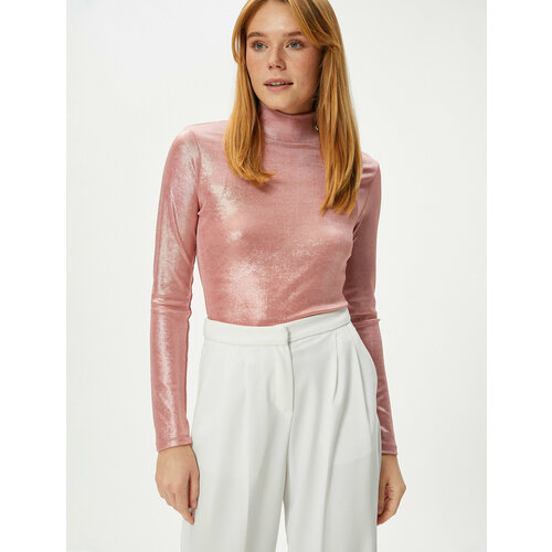 фото Лонгслив koton, размер m, розовый