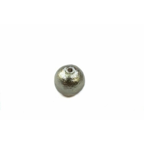 Хлопковый жемчуг Miyuki Cotton Pearl 10мм, цвет Gray, 744-007, 1шт гиацинт scarlet pearl 1шт