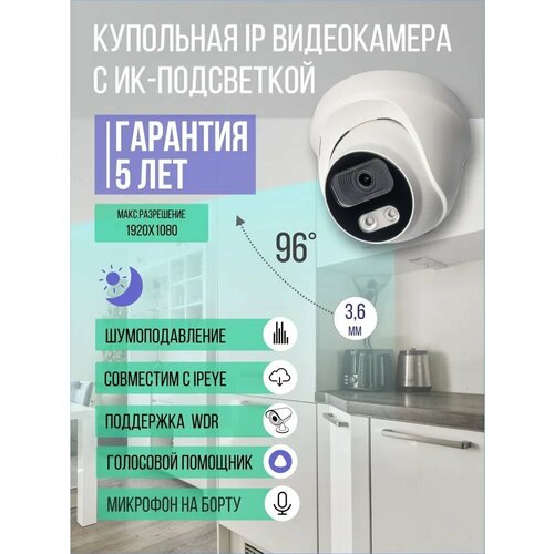 Купольная IP видеокамера IPTRONIC IPT-IPL1081DM36PA 824000₽