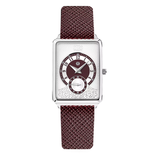 фото Наручные часы учз наручные часы учз vintage 3072l-2, бордовый, серебряный