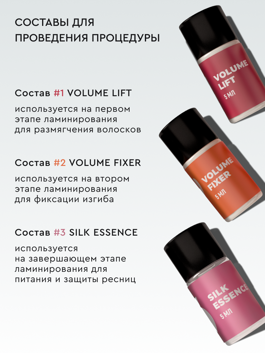 Состав #1 для ламинирования ресниц и бровей VOLUME LIFT, 5мл