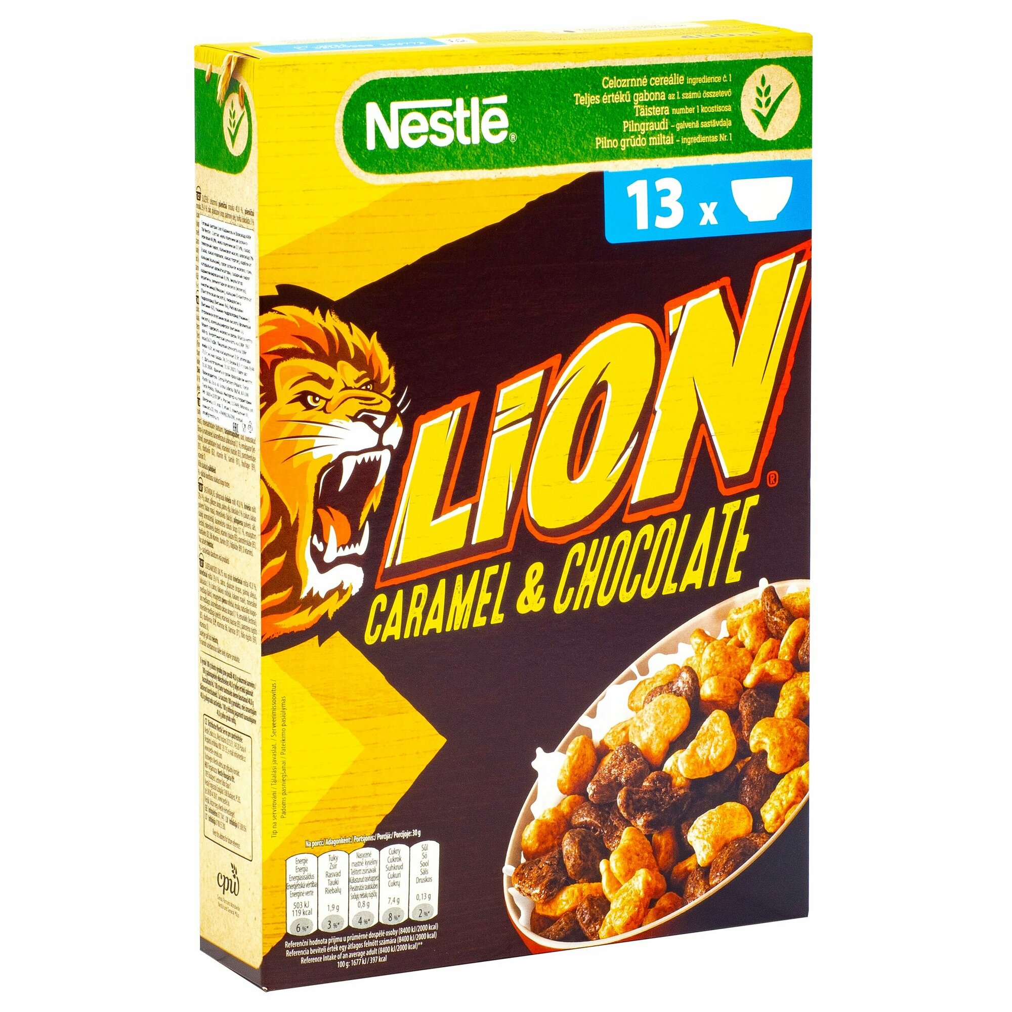 Готовый завтрак Nestle Lion карамельно-шоколадный, 2 пачки по 400 г - фотография № 7