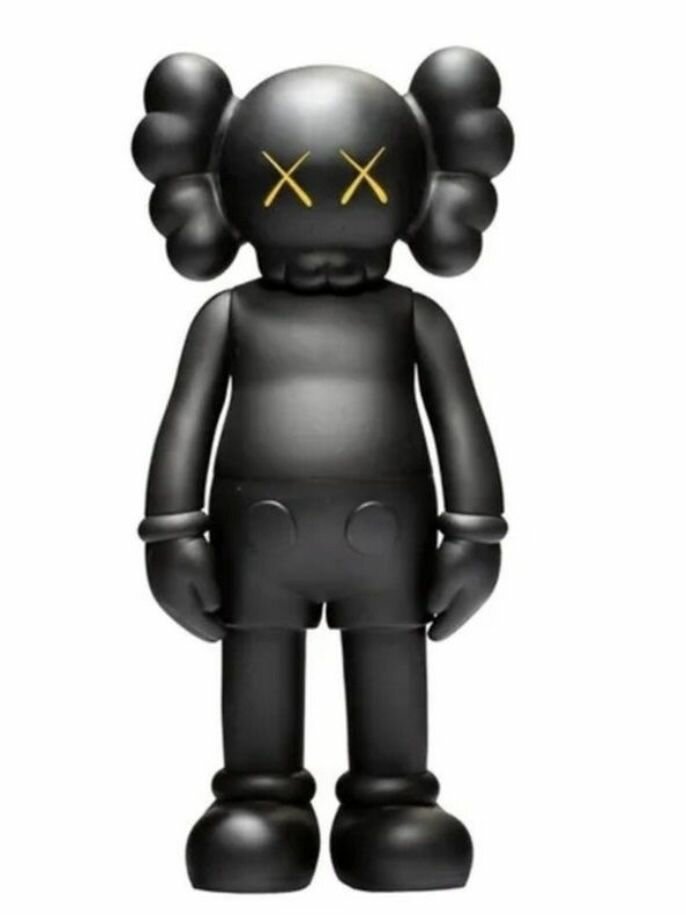Коллекционная фигурка игрушка 20 см Kaws Companion. черная.