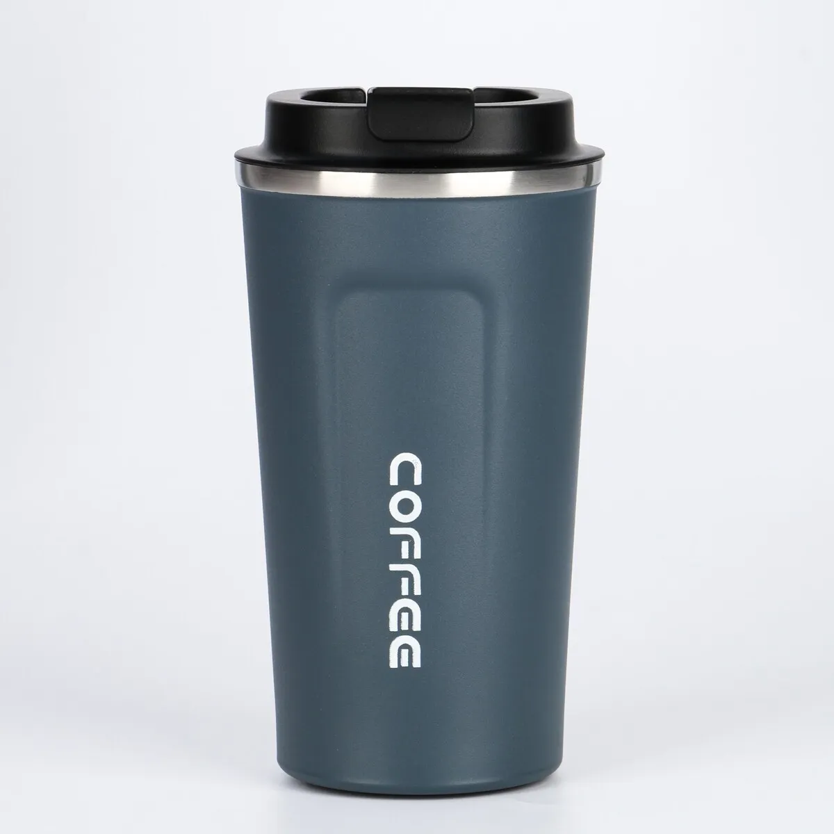 фото Термокружка "Vacuum Cup" - автомобильная термокружка для кофе и чая, объем 380 мл цвет темно-серый