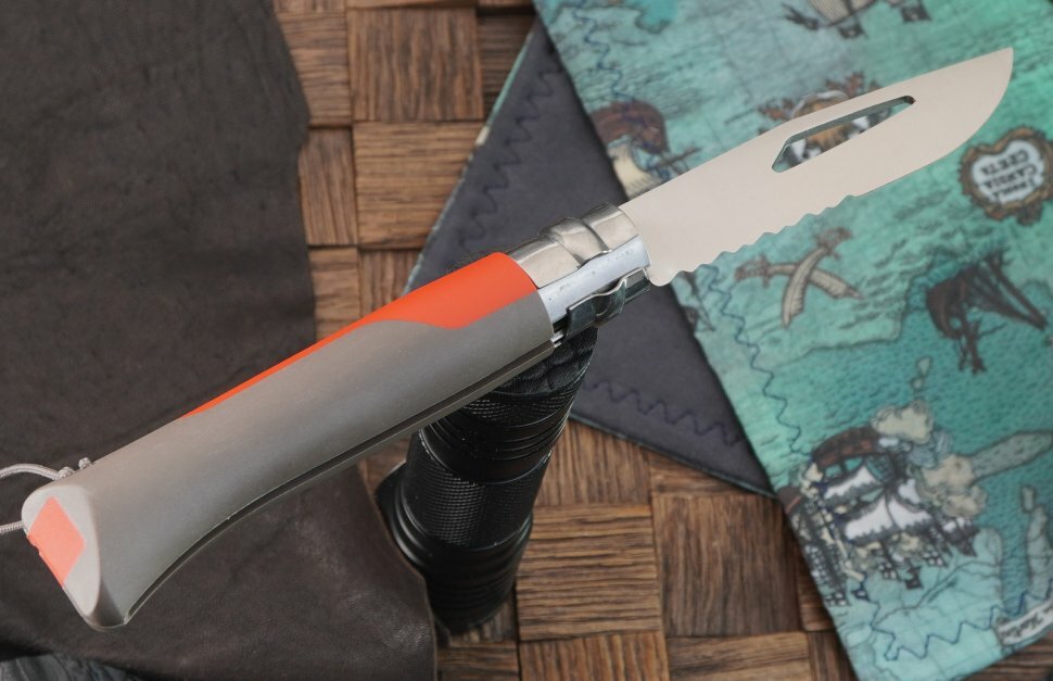 Складной нож OPINEL Outdoor Earth №08 8VRI, 190мм, красный / серый - фото №14