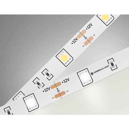 Светодиодная лента 5050 30Led /7.2W m/ 12V IP20 4500K 5m, 5000*10*1.87mm