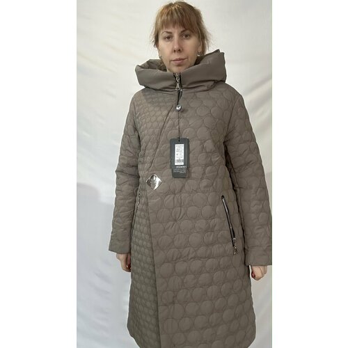 фото Куртка , размер 54, бежевый нет бренда