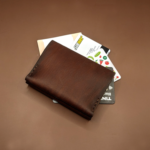 Бумажник , фактура матовая, гладкая, коричневый