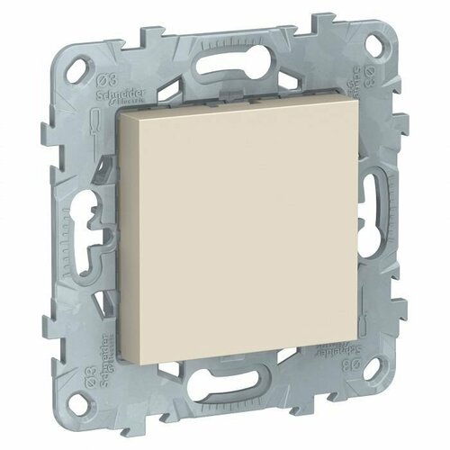 Заглушка 45х45 бежевый UNICA NEW, NU586644 schneider electric nu200218 unica