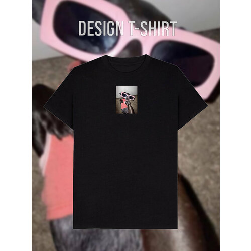 фото Футболка, размер 50, черный design t-shirt