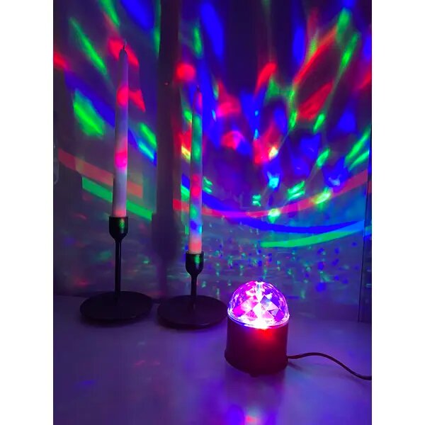 Светильник-проектор светодиодный RGB Disco 0.3 Вт
