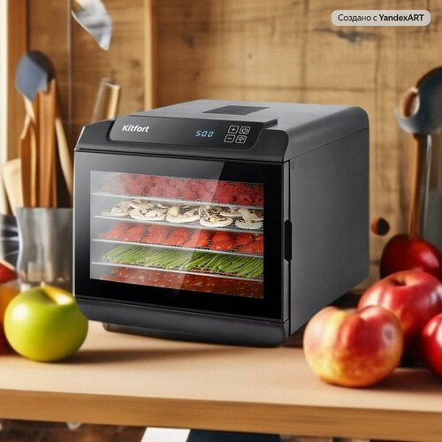 Сушка для овощей Kitfort КТ-1904 и комплект вакуумных пакетов 15 шт с насосом и зажимами и нож для вырезания сердцевины яблок 1999000₽