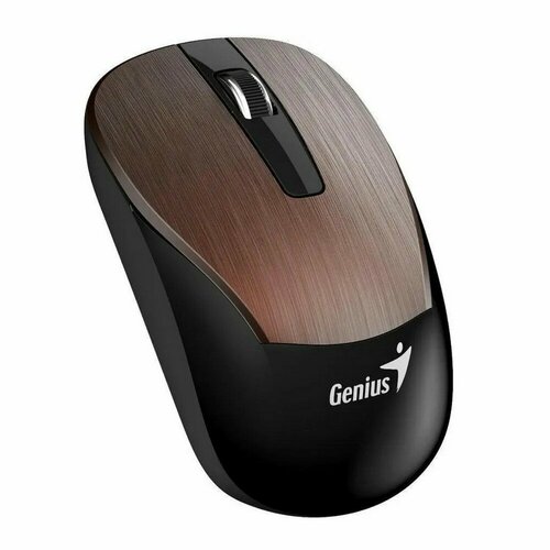 Мышь беспроводная Genius ECO-8015 chocolate 1200dpi USB 24 GHz аккумулятор NiMH кабель микро-USB 31030011414 161700₽
