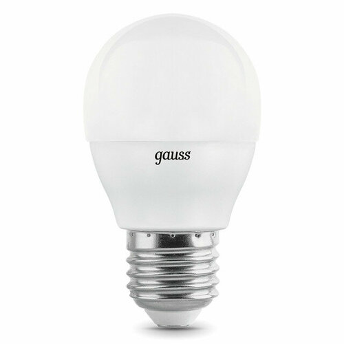 Лампа gauss elementary 7вт 470лм 4100k e27 led 3 лампы шар 829₽