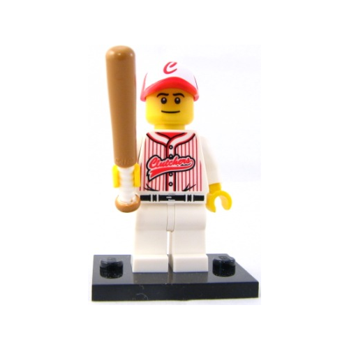 Минифигурка LEGO 8803 Baseball Player col03-16 sturdy useful cube baseball display holder safe baseball display case cube shape for baseball fans