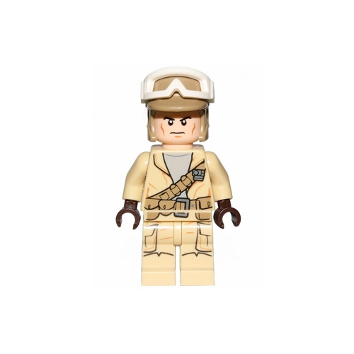 Минифигурка Lego Star Wars Rebel Trooper, Goggles, Dark Tan Helmet sw0688 lego star wars 75372 clone trooper