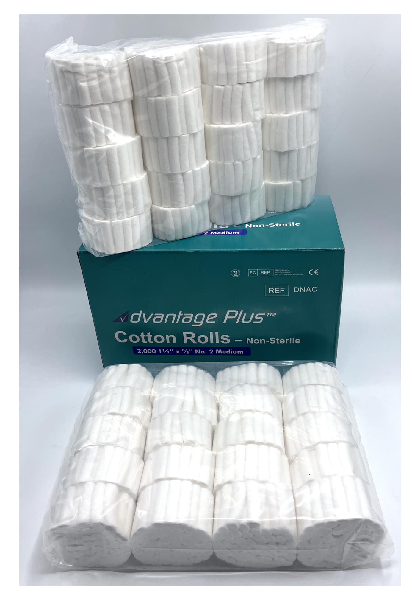 Валики ватные 2000 шт . стоматологические Cotton Rolls Advantage Crosstex 792000