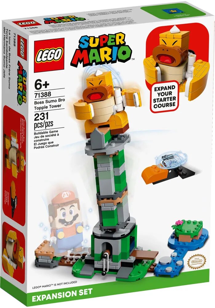 Конструктор LEGO Super Mario Дополнительный набор Падающая башня босса братца-сумо | 71388