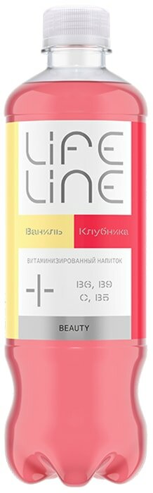 Напиток Lifeline Beauty Клубника-Ваниль витаминизированный негазированный 500мл