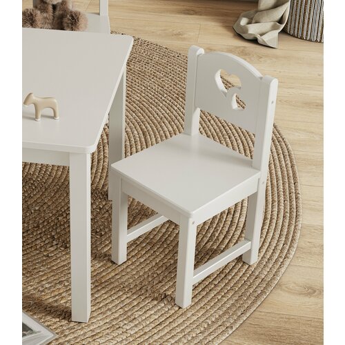 Стул детский Lollipop из массива дерева, белый (аналог икеа Сундвик), высота 29 см