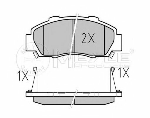 Колодки тормозные дисковые перед Meyle 025 216 5118 W