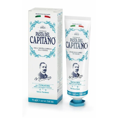 Зубная паста Pasta del Capitano 1905 Smokers 1905 Для курящих 75 мл 8002140337000