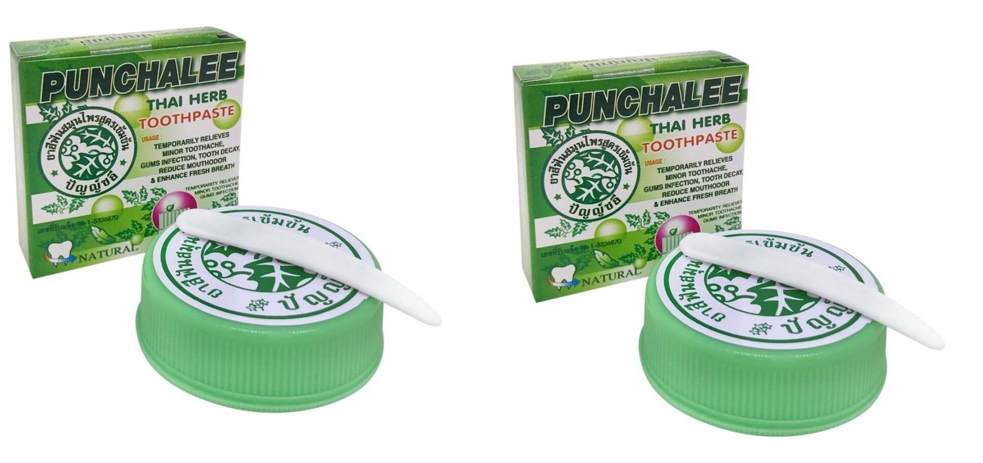 Зубная паста Punchalee, на натуральных травах, 25 гр. 2 шт.