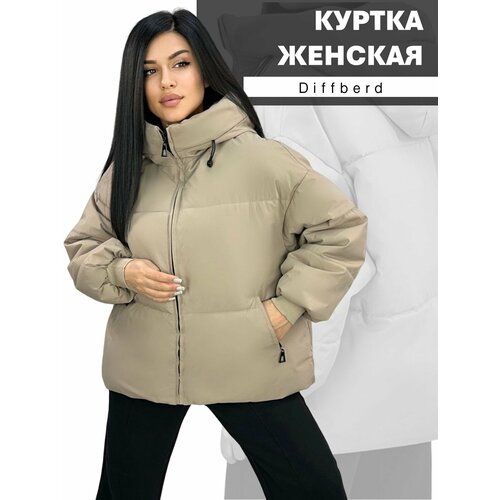 фото Куртка diffberd, размер 50, светло-коричневый