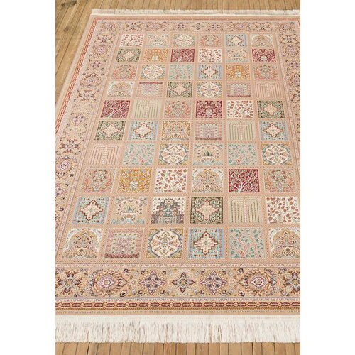 Ковер на пол 1,5 на 2,25 м в спальню, гостиную, бежевый Salman FS4082-F7