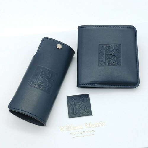 фото Кошелек william morris, фактура гладкая, синий