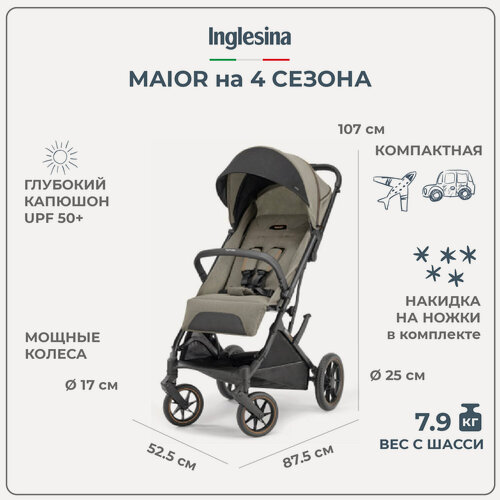 Изображение товара Прогулочная коляска Inglesina Maior Tundra Beige