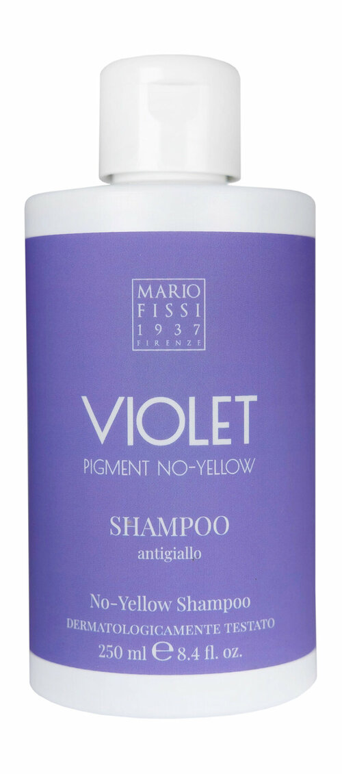 1937 MARIO FISSI Шампунь для волос Violet Pigment No-Yellow Против желтизны волос С Фиолетовым Пигментом, 250 мл