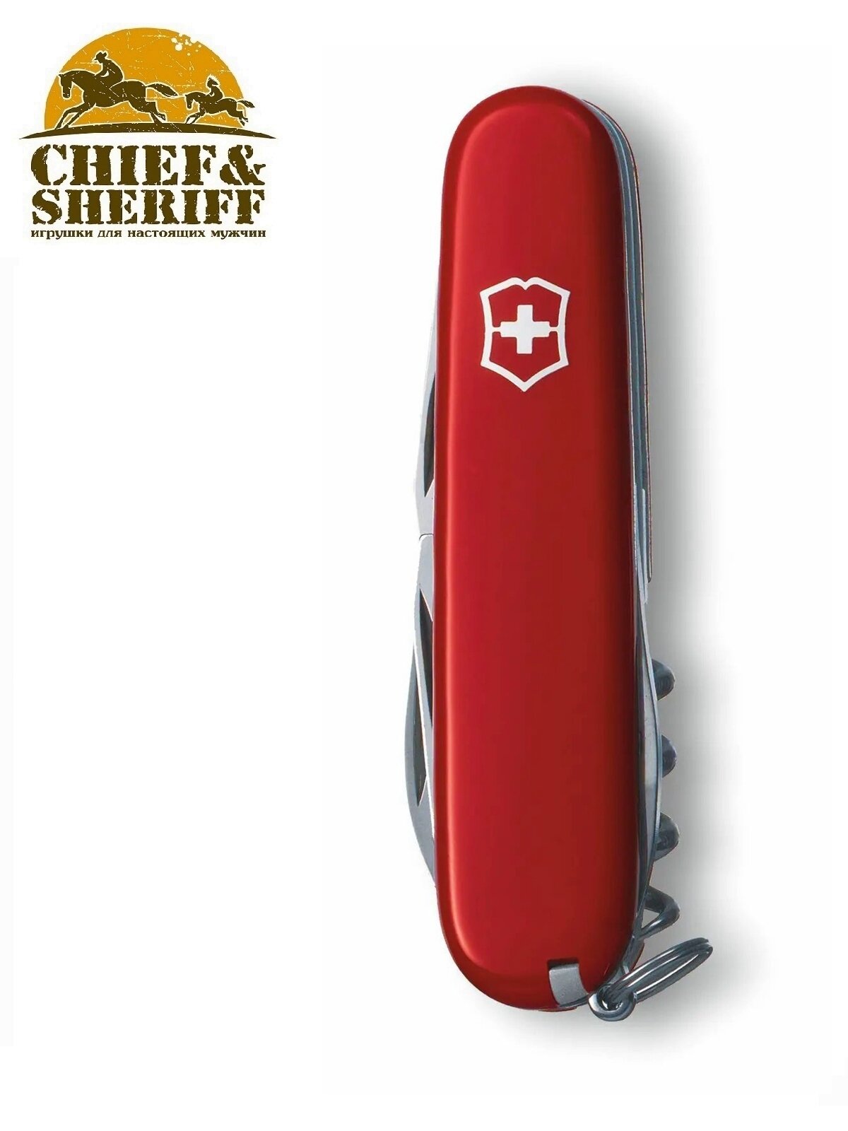 Нож перочинный Victorinox Spartan (1.3603.B1) 91мм 12функций красный блистер - фото №15